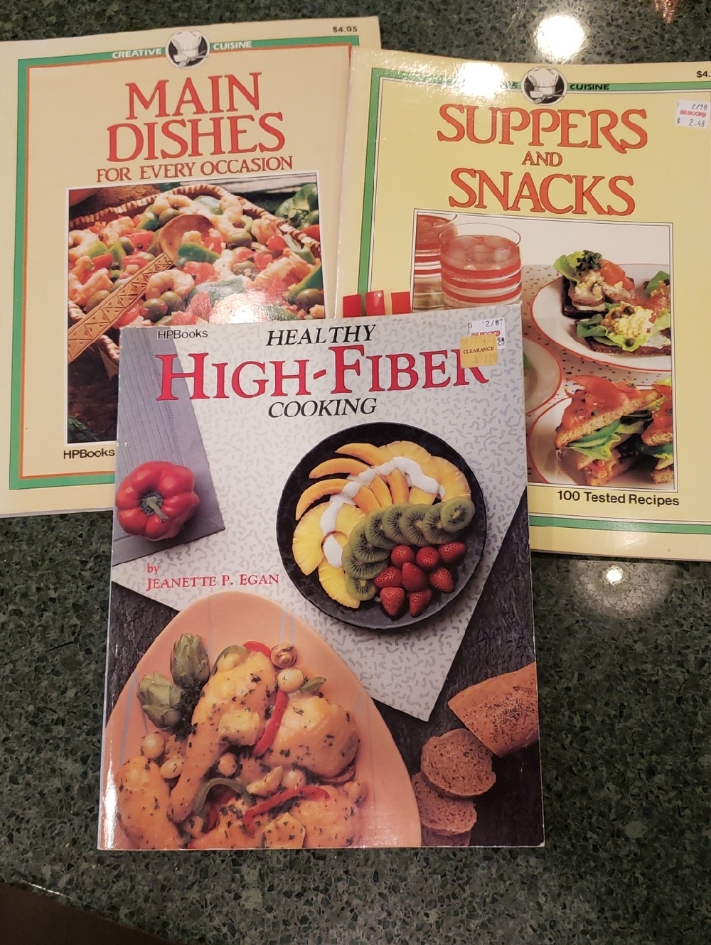 Cookbook Recipe Books Main Courses, Supper and Snacks, High Fiber